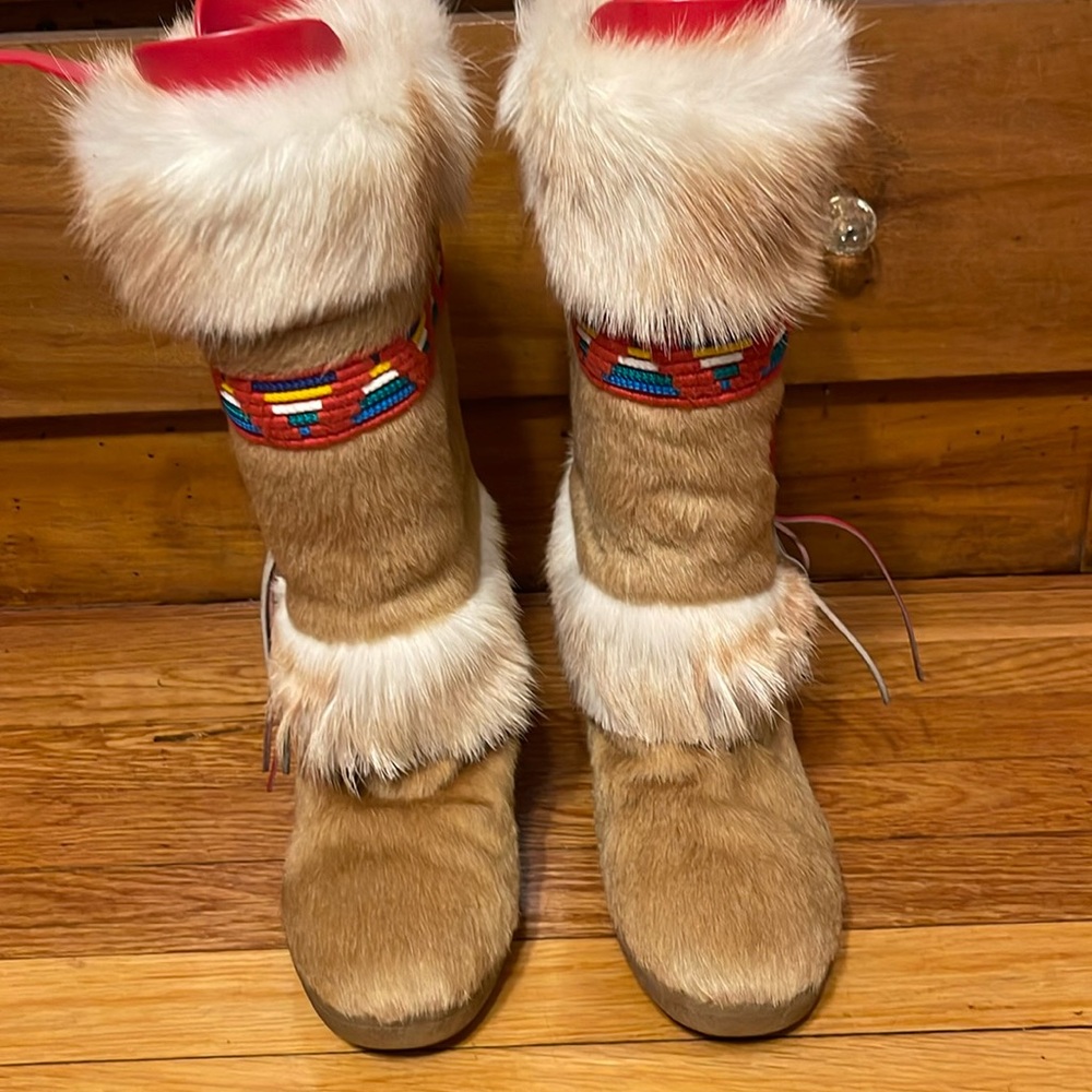 Tecnica Apres goat fur winter ski boots